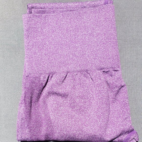 Seamless Leggings Smile Contour High Waist Workout Gym Yoga Pants Purple NWT M - Picture 2 of 7